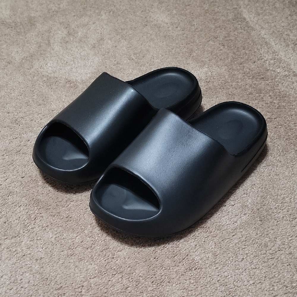 Black Slide Sandals